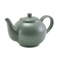 Matt Sage Green Porcelain Teapot